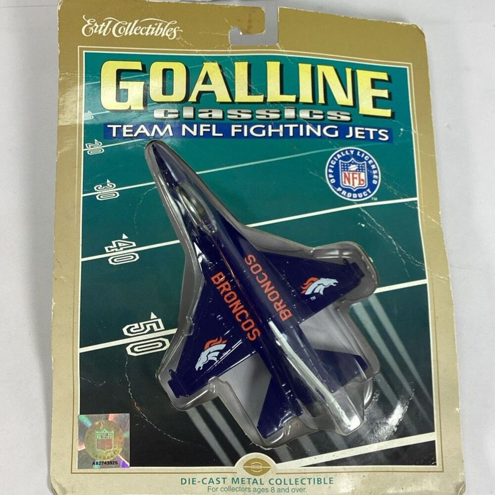 Ertl Goal Line Denver Broncos Fighting Jets NFL Diecast New Old Stock NOS
